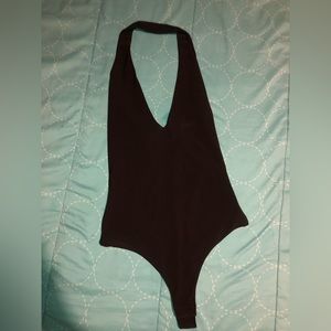One piece thong bathing suit